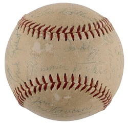 1954 Baltimore Orioles Inaugural Season Team-Signed Baseball with (30) Signatures Including Waitkus, Fox, Courtney, Dykes & Larsen - JSA LOA