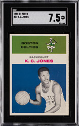 1961-1962 Fleer Basketball #22 K.C. Jones Rookie SGC NM+ 7.5