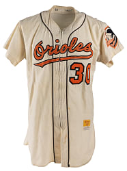 1957-1958 Baltimore Orioles Al Vincent Game-Worn Home Jersey with Laughing Bird - Phil Wood LOA