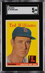 1958 Topps #1 Ted Williams SGC EX 5