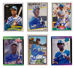 Signed 1989 Ken Griffey Jr. Limited Edition (#/500) Rookie Card Set (6)