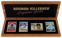 1997 R&N China Signature Series Harmon Killebrew Signed & Inscribed Limited Edition Porcelain Card Set (3) in Deluxe Case