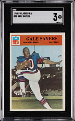 1966 Philadelphia Football #38 Gale Sayers Rookie SGC VG 3