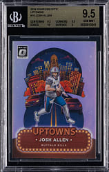 2024 Donruss Optic Football Uptowns #16 Josh Allen BGS GEM MINT 9.5
