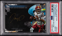 2024 Topps Inception Football Silver Signings Jayden Daniels Gold Ink Rookie #/25 PSA NM-MT 8