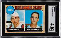 1968 Topps #247 Johnny Bench Rookie SGC VG/EX+ 4.5