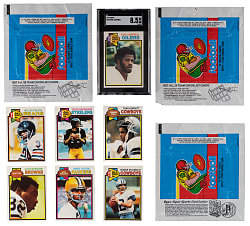 1979 Topps Football Complete Set (528) with (3) Wrappers & SGC NM/MT+ 8.5 Earl Campbell Rookie