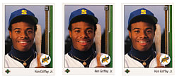 1989 Upper Deck #1 Ken Griffey Jr. Trio