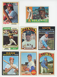 1960-1984 Hall of Fame & Star Collection (33) with Gibson, Mays & Seaver