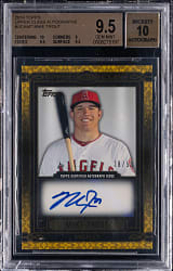 2014 Topps Upper Class Autographs Mike Trout #/50 BGS GEM MINT 9.5 with 10 Auto