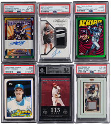 1989-2024 Multi-Sport Hall of Fame Graded Group (6) with Certified Autographs & #1/1