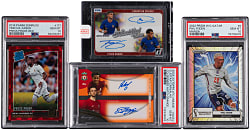 2018-2025 Soccer Modern Insert Collection (4) with PSA GEM MINT 10 Vini Jr. Rookie & Christian Pulisic/Tyler Adams Dual Auto