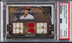 2022 Topps Triple Threads Relics Shohei Ohtani #/36 PSA GEM MINT 10
