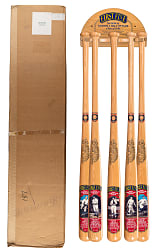1991 Cooperstown Bat Co. "First Five" Set of (5) Bats with Rack in Sealed, Unopened Factory Box