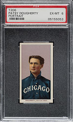 1909-1911 T206 White Border Patsy Dougherty Portrait PSA EX-MT 6