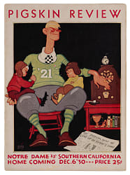 December 6, 1930 Notre Dame vs. University of Southern California Homecoming Football Program - Knute Rockne's Last Game!