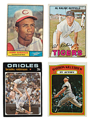 1956-1984 Topps Hall of Fame Signed Card Collection (27) Including Kaline, Killebrew & B. Robinson