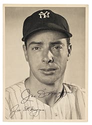 Signed 1947-1950 New York Yankees Joe DiMaggio Picture Pack with Full JSA