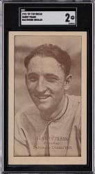 1921 Tip Top Bread Baltimore Orioles Harry Frank SGC GOOD 2 - Newly Discovered!