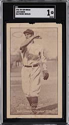 1921 Tip Top Bread Baltimore Orioles Jack Ogden SGC POOR 1 - Newly Discovered!