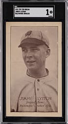 1921 Tip Top Bread Baltimore Orioles Jimmy Lyston SGC POOR 1 - Newly Discovered!