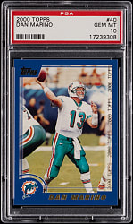 2000 Topps Football #40 Dan Marino PSA GEM MINT 10