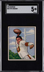1950 Bowman Football #45 Otto Graham SGC EX 5
