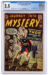 1962 Marvel Journey Into Mystery #84 Second Appearance of Thor, First Jane Foster - CGC 2.5