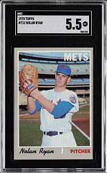 1970 Topps #712 Nolan Ryan SGC EX+ 5.5