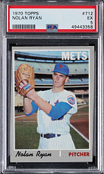 1970 Topps #712 Nolan Ryan PSA EX 5