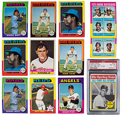 1975 & 1976 Topps Collection (1,900+) with (190+) Hall of Famers, (1,500+) 1975 Topps & Several Key Rookies