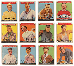 1933 Sport Kings Gum Starter Set (12) with Hagen, Morenz, Tilden & Tunney