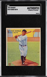 1933 Goudey #144 Babe Ruth SGC Authentic