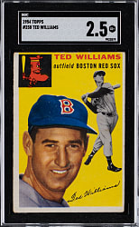 1954 Topps #250 Ted Williams SGC GOOD+ 2.5