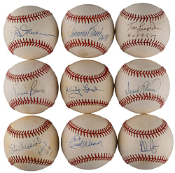 Hall of Fame Single-Signed Baseball Collection (30) - All Individually Certed