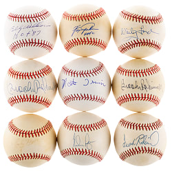 Signed Baseball Balance of Collection (114) with (20+) Hall of Famers - Most Individually Certified