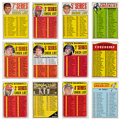 1961-1987 Topps Checklist Collection (86) with Mickey Mantle