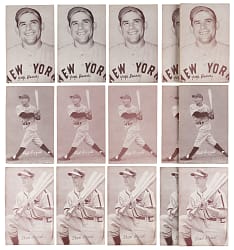 1947-1966 Exhibits Collection (222) with (60+) Hall of Famers & (5) Team Cards Including (7) Stan Musial