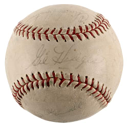 1964 Washington Senators Team-Signed Baseball with (28) Signatures Including Gil Hodges Sweet Spot - Full JSA LOA