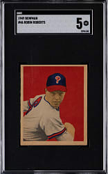 1949 Bowman #46 Robin Roberts Rookie SGC EX 5