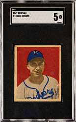 1949 Bowman #100 Gil Hodges Rookie SGC EX 5