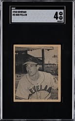 1948 Bowman #5 Bob Feller SGC VG/EX 4