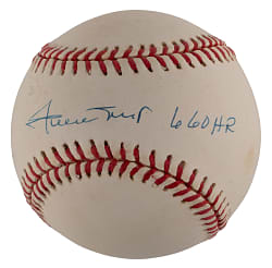 Willie Mays Single-Signed ONL/Coleman Baseball with Rare "660 HR" Inscription - Full JSA LOA