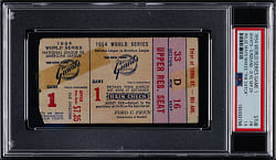 1954 World Series New York Giants vs. Cleveland Indians Game 1 Ticket Stub PSA FAIR 1.5 - Willie Mays Makes "The Catch"!