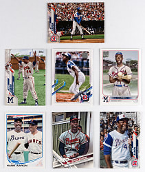 2013-2022 Topps Hank Aaron Super Shortprint (SSP) Collection (7) Different