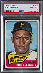 1965 Topps #160 Roberto Clemente PSA NM-MT 8