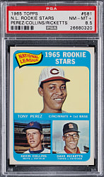 1965 Topps #581 Tony Perez Rookie PSA NM-MT+ 8.5