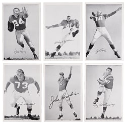 1958 San Francisco 49ers Team Issue Photo Set High-Grade Collection (10) with (5) Hall of Famers Including Y.A. Tittle