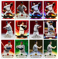 2009-2022 Topps Tribute Hall of Fame New York Yankees Numbered Parallel Collection (62) with (15) Lou Gehrig & Several Low Numbers