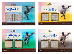 2011 Topps Tribute Whitey Ford Autographed Relic Near Rainbow Set (4/5)